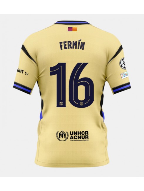 Barcelona Fermin Lopez #16 Replika Borta Kläder 2025-26 Kortärmad Barcelona Fermin Lopez #16 Replika Borta Kläder 2025-26 Kortärmad
